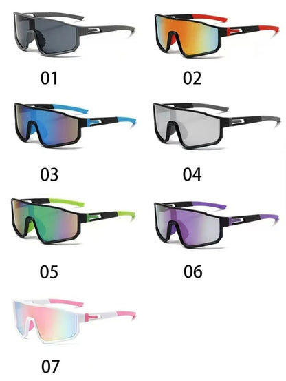 Mens Oversized Cycling Sunglasses Windproof UV Protection Sports Glasses For Outdoor Riding 5