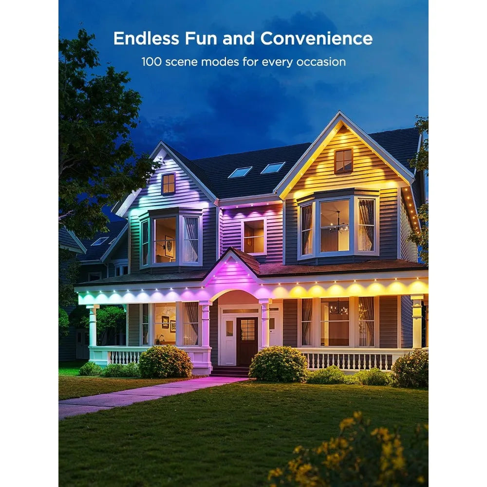 Permanent Outdoor Lights, Waterproof, Works with Alexa, Google Assistant, Dynamic Modes