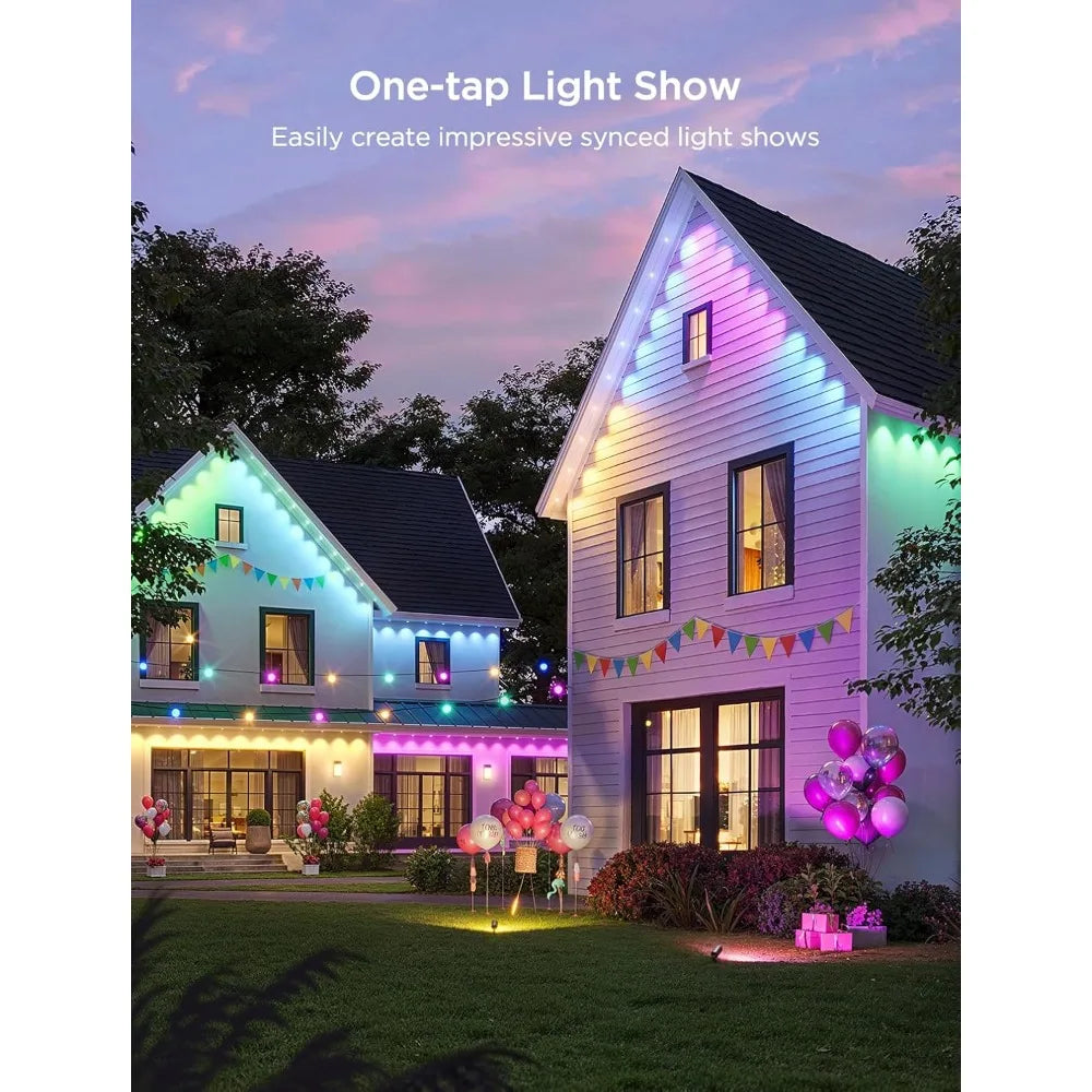 Permanent Outdoor Lights, Waterproof, Works with Alexa, Google Assistant, Dynamic Modes