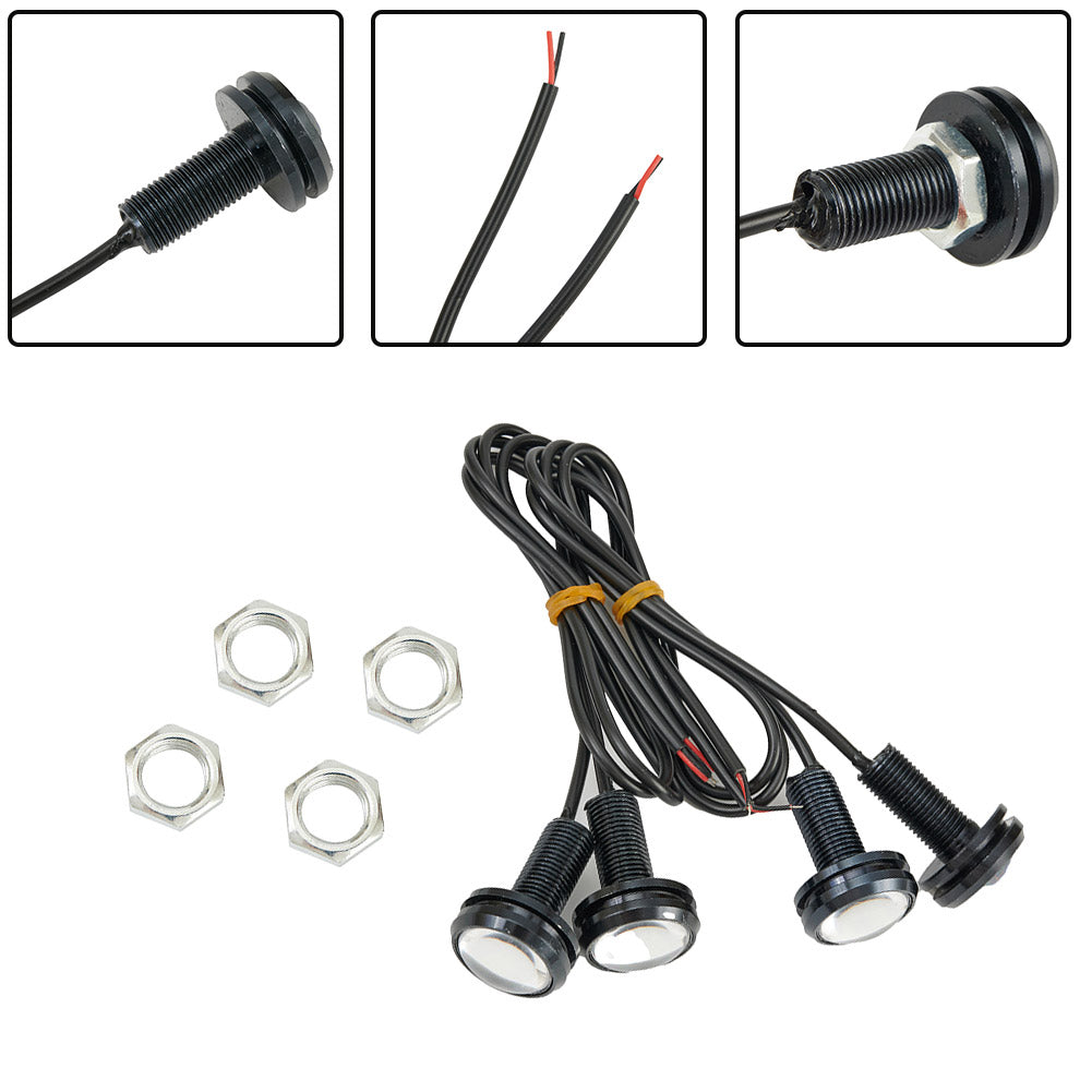 12V 15W LED Auto DRL Lights White Daytime Running Lamp Car Reversing Parking Signal Light 2