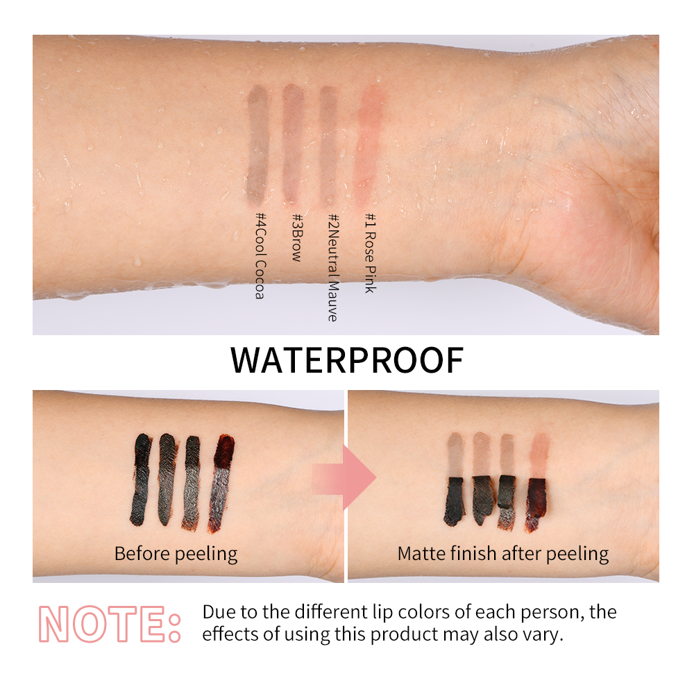 Peel Off Enhance Lip Liner Highly Pigmented Matte Lip Tattoo Long Lasting Lip Stain Waterproof Tran 3