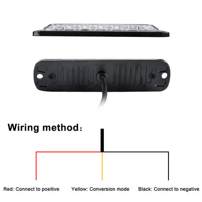 Car Emergency LED Strobe Light Truck Flashing Grille Lights Police Warn Light LED Strobe Bar 4