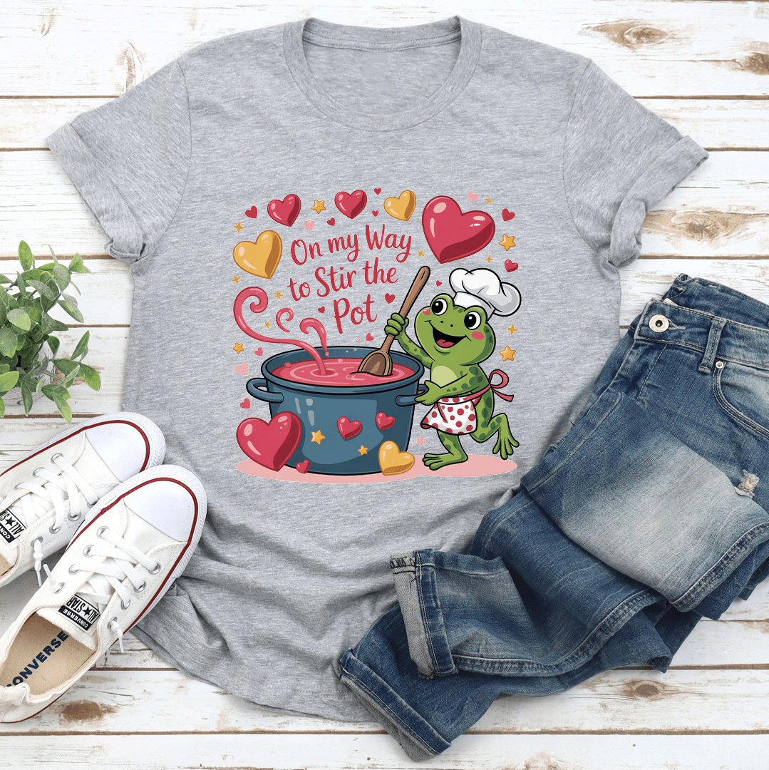 On My Way To Stir The Pot Tee 3