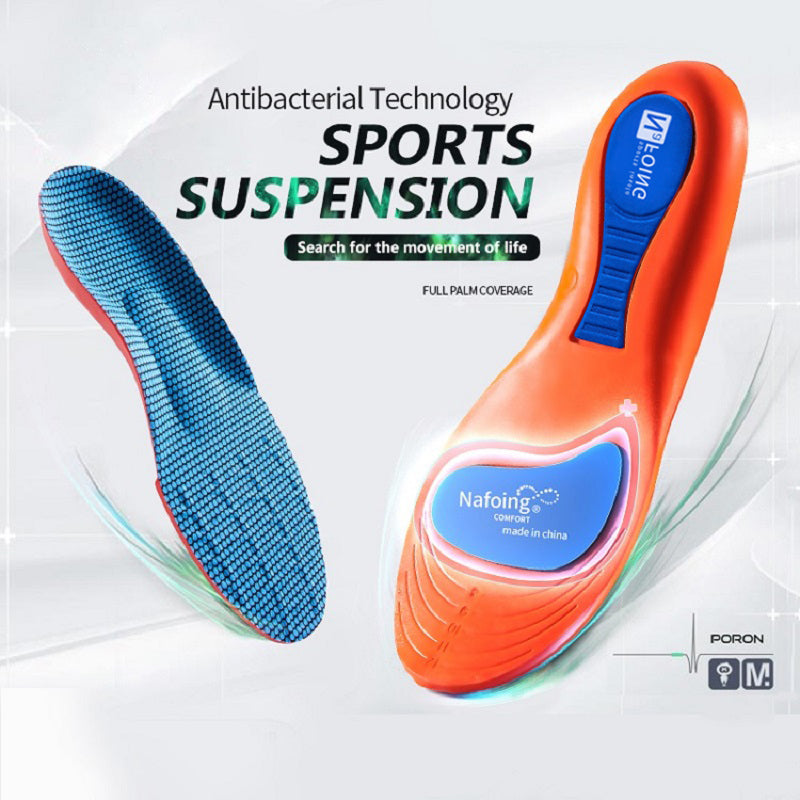 EVA Breathable Shock Absorption Shoes Insole, Sport Orthopedic Insoles for Feet Men Women, Running Basketball Sport Care