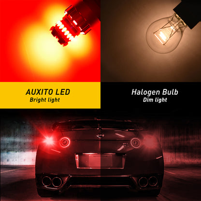 AUXITO LED Red Bulbs White Yellow Car Lights Brake Light Reverse Lamp DRL 4
