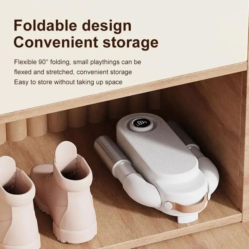 Foldable Shoe Dryer With Constant Temperature Heating And Timer Control 4