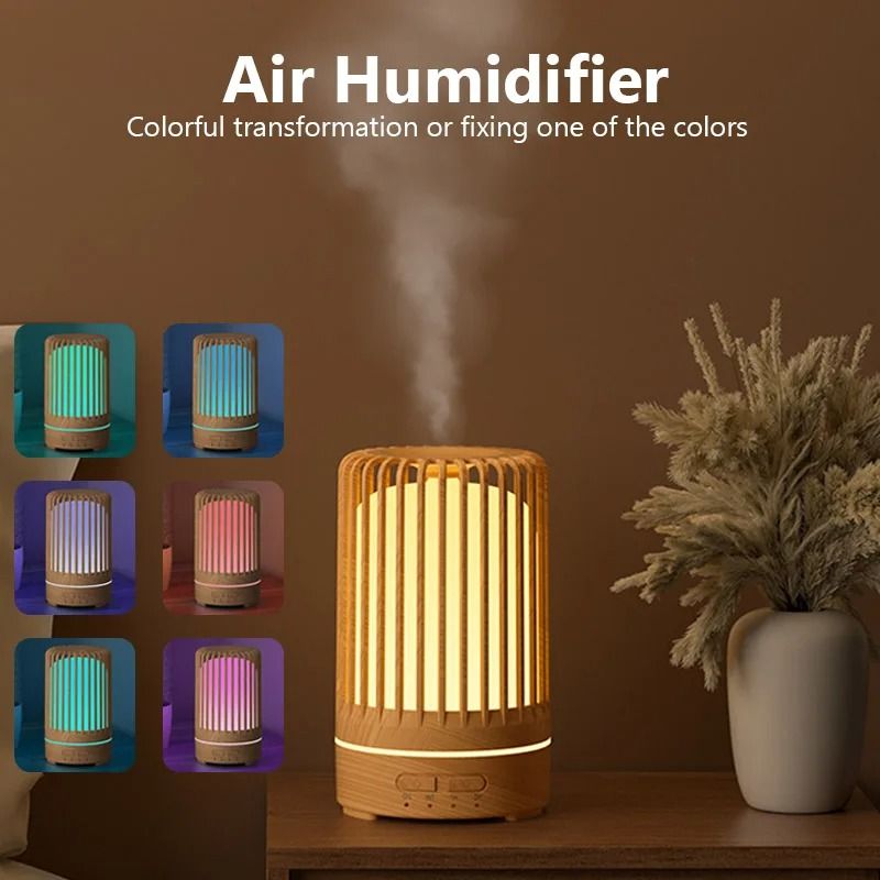 150ml Ultrasonic Aroma Diffuser With 7 Color Night Light And USB Power 1