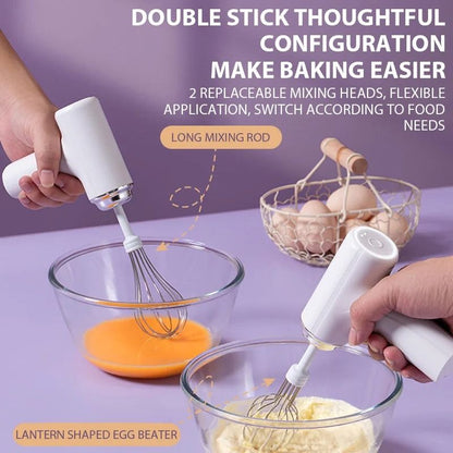 Rechargeable Handheld Electric Egg Beater With Type C Charging And Three Speed Control 2