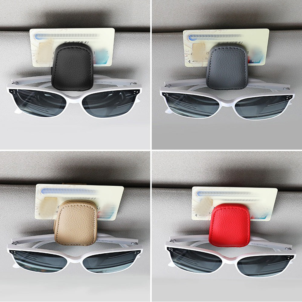 Sun Visor Car Accessories, Universal Sunglasses Clip, Pen Holder, Card Ticket Organizer, Eyeglasses Fastener