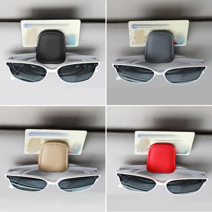 Sun Visor Car Accessories, Universal Sunglasses Clip, Pen Holder, Card Ticket Organizer, Eyeglasses Fastener