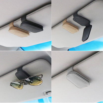 Sun Visor Car Accessories, Universal Sunglasses Clip, Pen Holder, Card Ticket Organizer, Eyeglasses Fastener