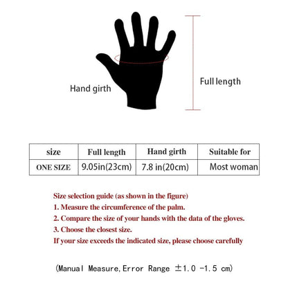 Women Winter Thick Plush Suede Gloves With Touchscreen Function And Warm Lining 1