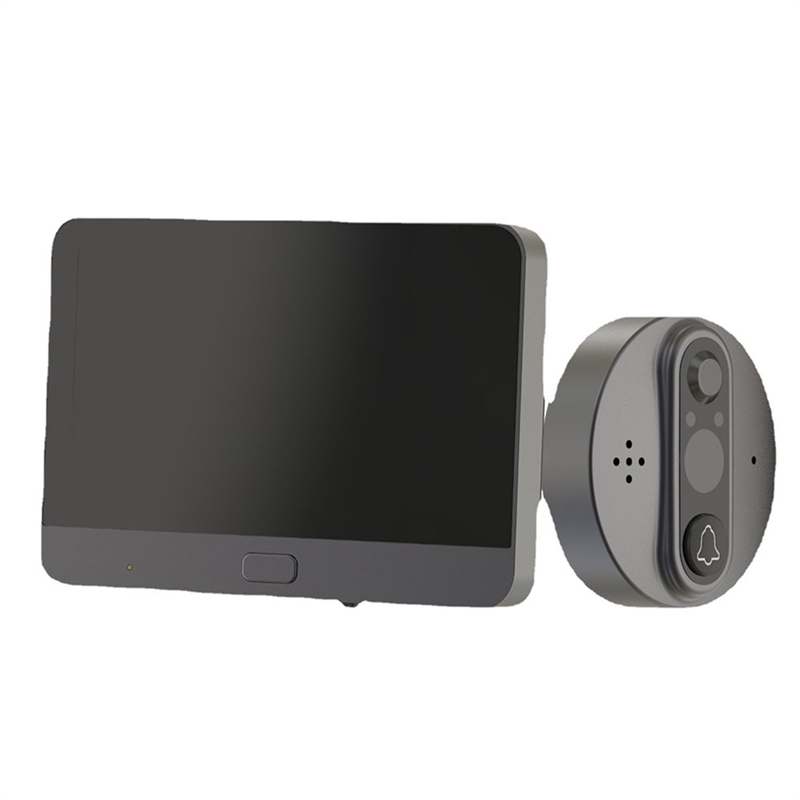 Wifi Door Bell Smart Life Tuya Eye Peephole Camera PIR Motion Detector IR Digital Viewer Battery 1