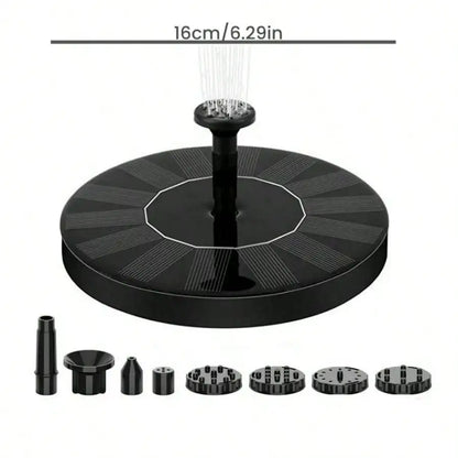 New Mini Solar Water Fountain Outdoor Pond Waterfall Fountain Garden Supplies Solar Powered Bird Ba 4