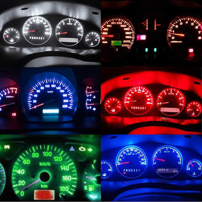 Auto Car LED Dashboard Lights, DC Instrument Panel Bulbs, Wedge Indicator Lamp Cluster Gauges