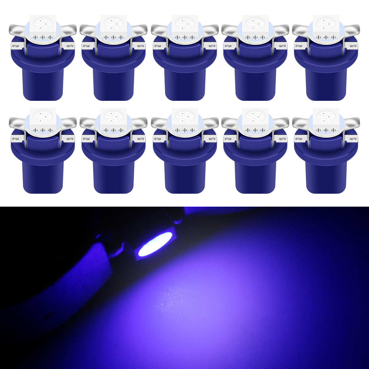Auto Car LED Dashboard Lights DC Instrument Panel Bulbs Wedge Indicator Lamp Cluster Gauges 4