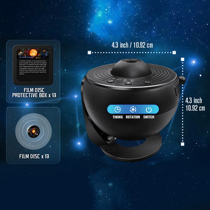 Planetarium Star Projector, Galaxy Projector, Solar System Night Light, Realistic Starry Sky Constellation Moon Lamp