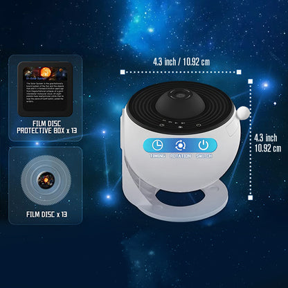 Planetarium Star Projector, Galaxy Projector, Solar System Night Light, Realistic Starry Sky Constellation Moon Lamp