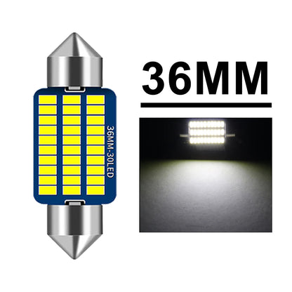 Car Interior Dome, Trunk, License Plate Lights, LED Bulbs Canbus Festoon, White
