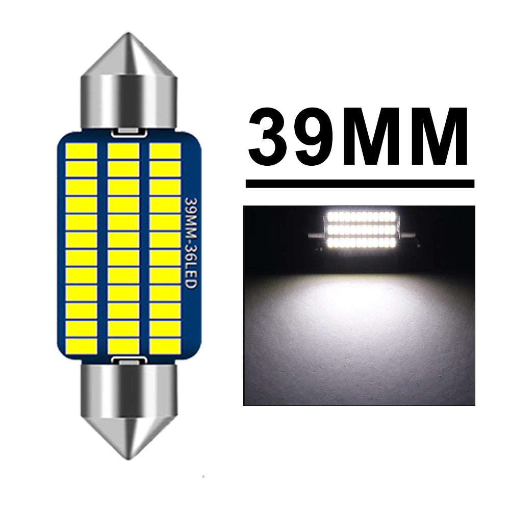 Car Interior Dome Trunk License Plate Lights LED Bulbs Canbus Festoon White 5
