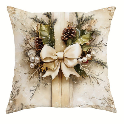 Santa Claus Reindeer Pillow Cover Christmas Decoration Cushion Christmas Tree Sofa Pillowcase Cozy  8