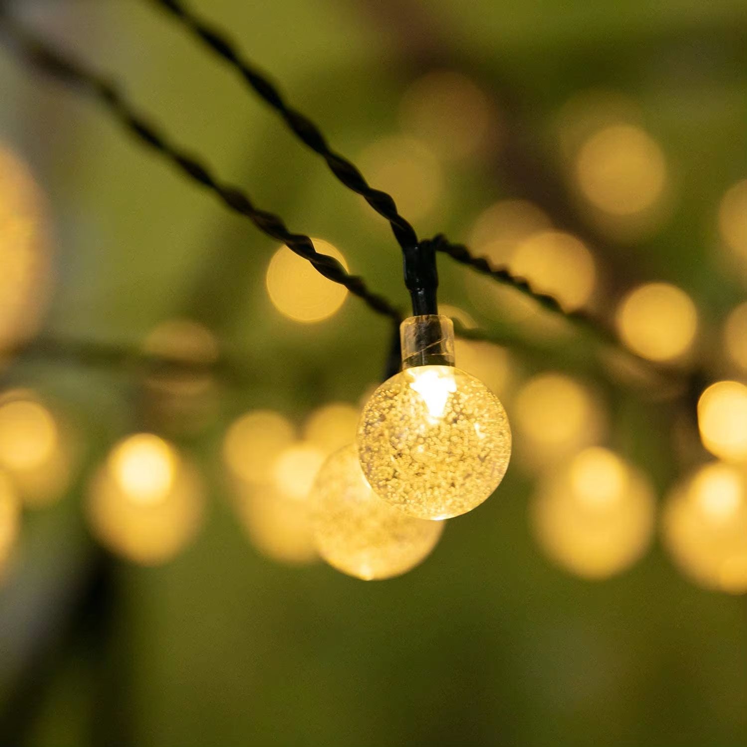 Solar Crystal Globe String Lights  200 LED Waterproof Solar Fairy Lights For Garden  Outdoor Decor 1