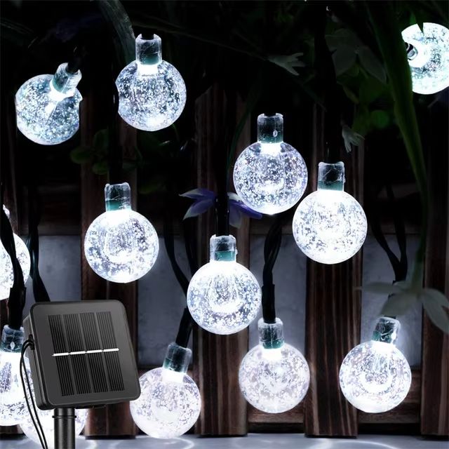 Solar Crystal Globe String Lights  200 LED Waterproof Solar Fairy Lights For Garden  Outdoor Decor 6