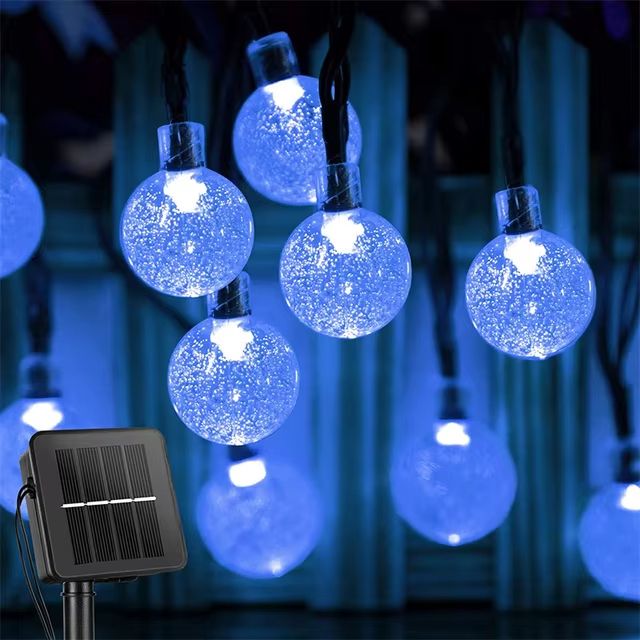 Solar Crystal Globe String Lights  200 LED Waterproof Solar Fairy Lights For Garden  Outdoor Decor 7