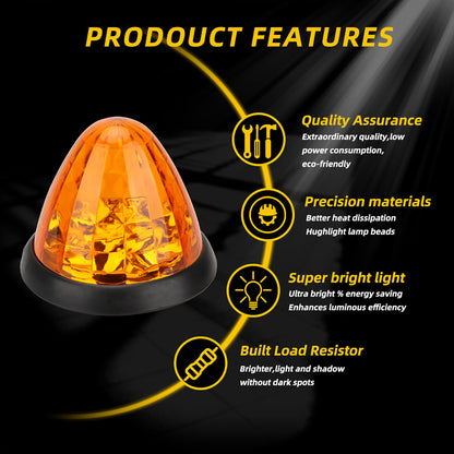 Car LED Side Marker Light Big Watermelon Clearance Lamp Taillight Warning Indicator 2