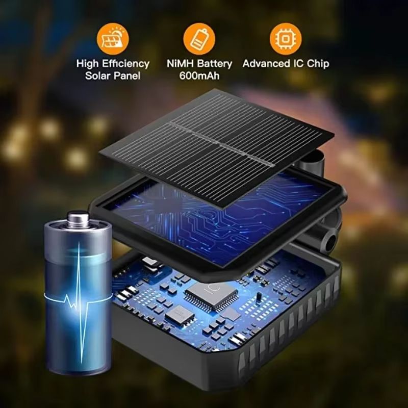 Solar Firefly Swaying Garden Lights  Solar Outdoor LED Decorative Pathway  Patio Lighting 14 Pack 4