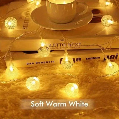USBBattery Crystal Globe String Lights  Decorative Outdoor Waterproof Fairy Lighting 102040 LED 5