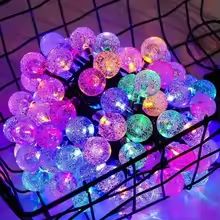 USBBattery Crystal Globe String Lights  Decorative Outdoor Waterproof Fairy Lighting 102040 LED 7