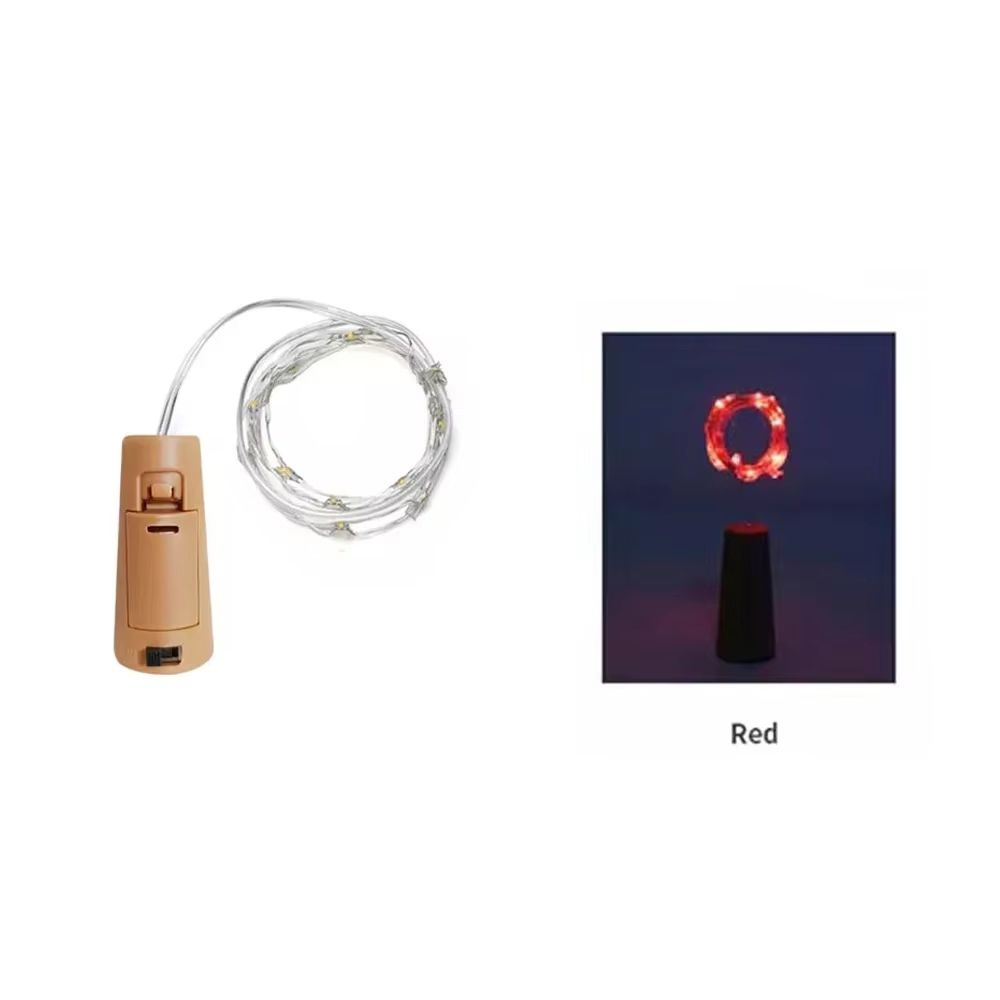 Bottle Cork Fairy Lights  Copper Wire Wine Bottle String LED Lights For Party  Holiday Decor 9