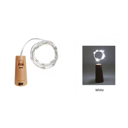 Bottle Cork Fairy Lights  Copper Wire Wine Bottle String LED Lights For Party  Holiday Decor 10