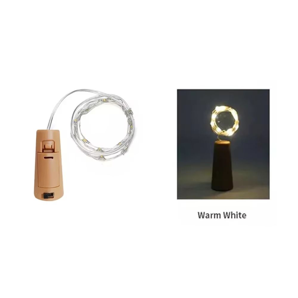 Bottle Cork Fairy Lights  Copper Wire Wine Bottle String LED Lights For Party  Holiday Decor 11