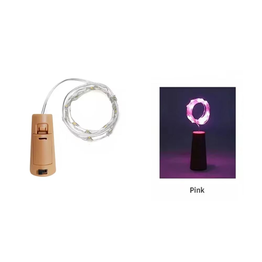 Bottle Cork Fairy Lights  Copper Wire Wine Bottle String LED Lights For Party  Holiday Decor 12