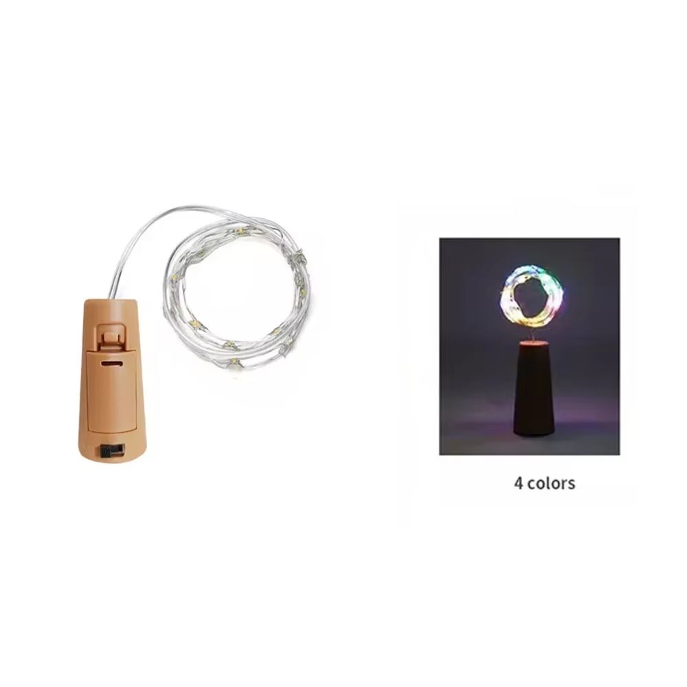 Bottle Cork Fairy Lights  Copper Wire Wine Bottle String LED Lights For Party  Holiday Decor 6