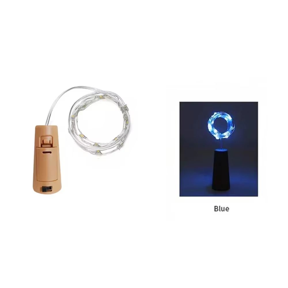 Bottle Cork Fairy Lights  Copper Wire Wine Bottle String LED Lights For Party  Holiday Decor 7