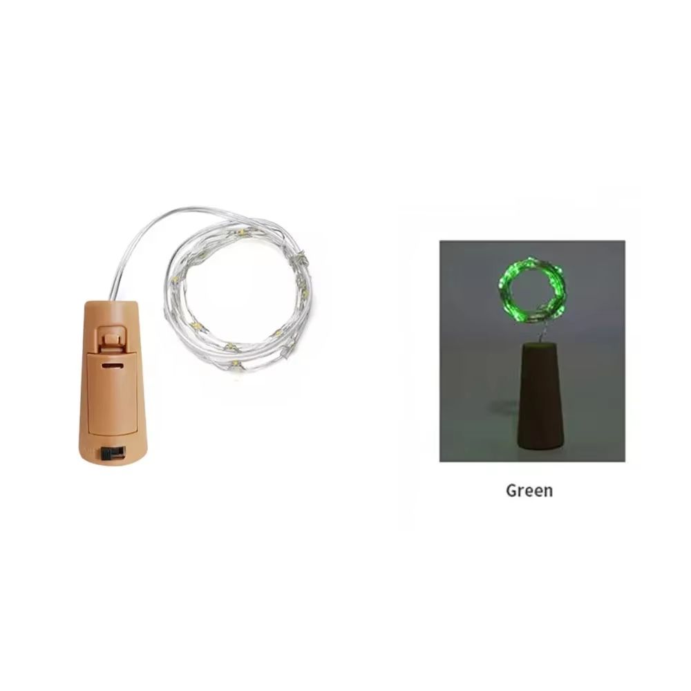 Bottle Cork Fairy Lights  Copper Wire Wine Bottle String LED Lights For Party  Holiday Decor 8