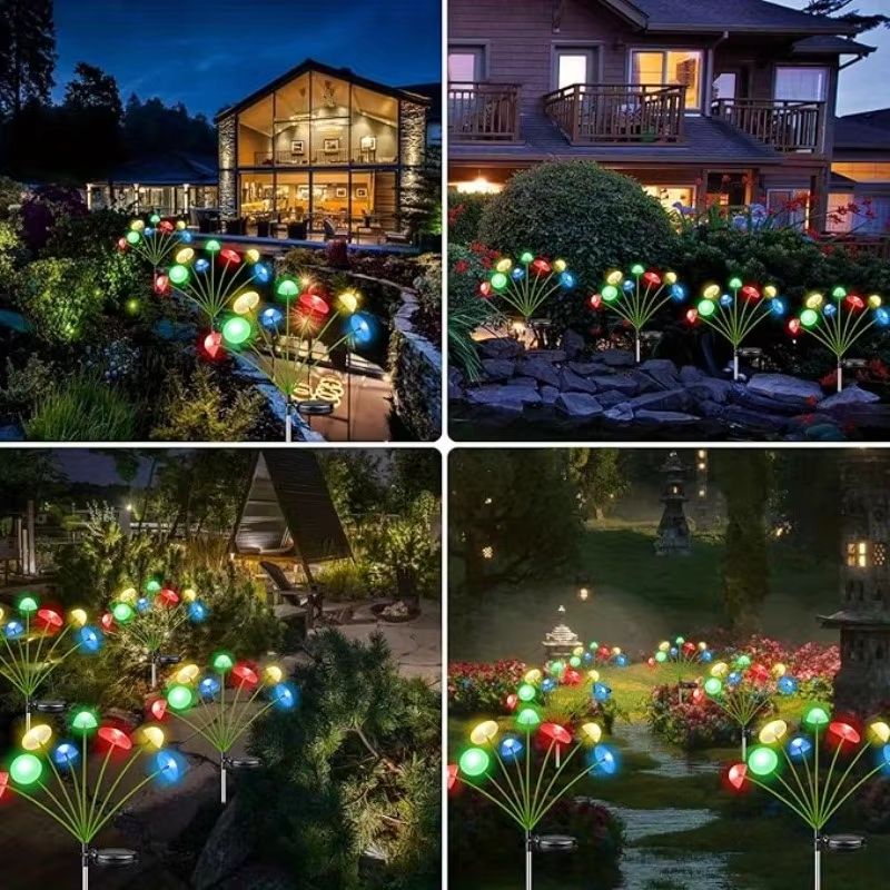 Solar Jellyfish Garden Lights  ColorChanging Solar Powered MushroomJellyfish Lights For Outdoor Pat 4