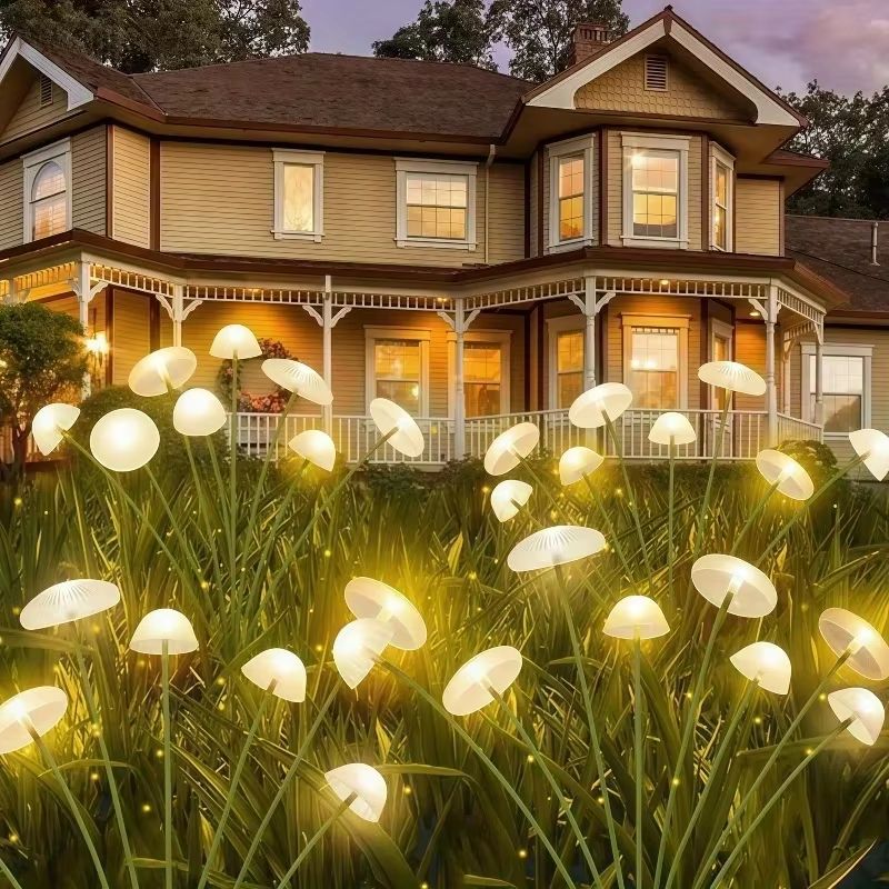 Solar Jellyfish Garden Lights  ColorChanging Solar Powered MushroomJellyfish Lights For Outdoor Pat 5