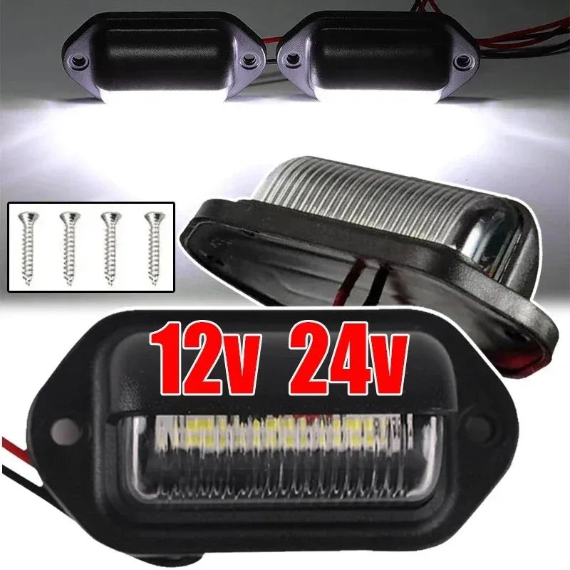 White LED Car License Light Tag Lamp For SUV Truck Trailer Van And Step Illumination 3