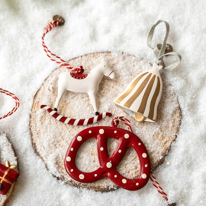 Christmas Hanging Decoration, Nordic Angel Cartoon Soldiers Ornaments, Double Sided Iron Art Tree Drop DIY Holiday Decor