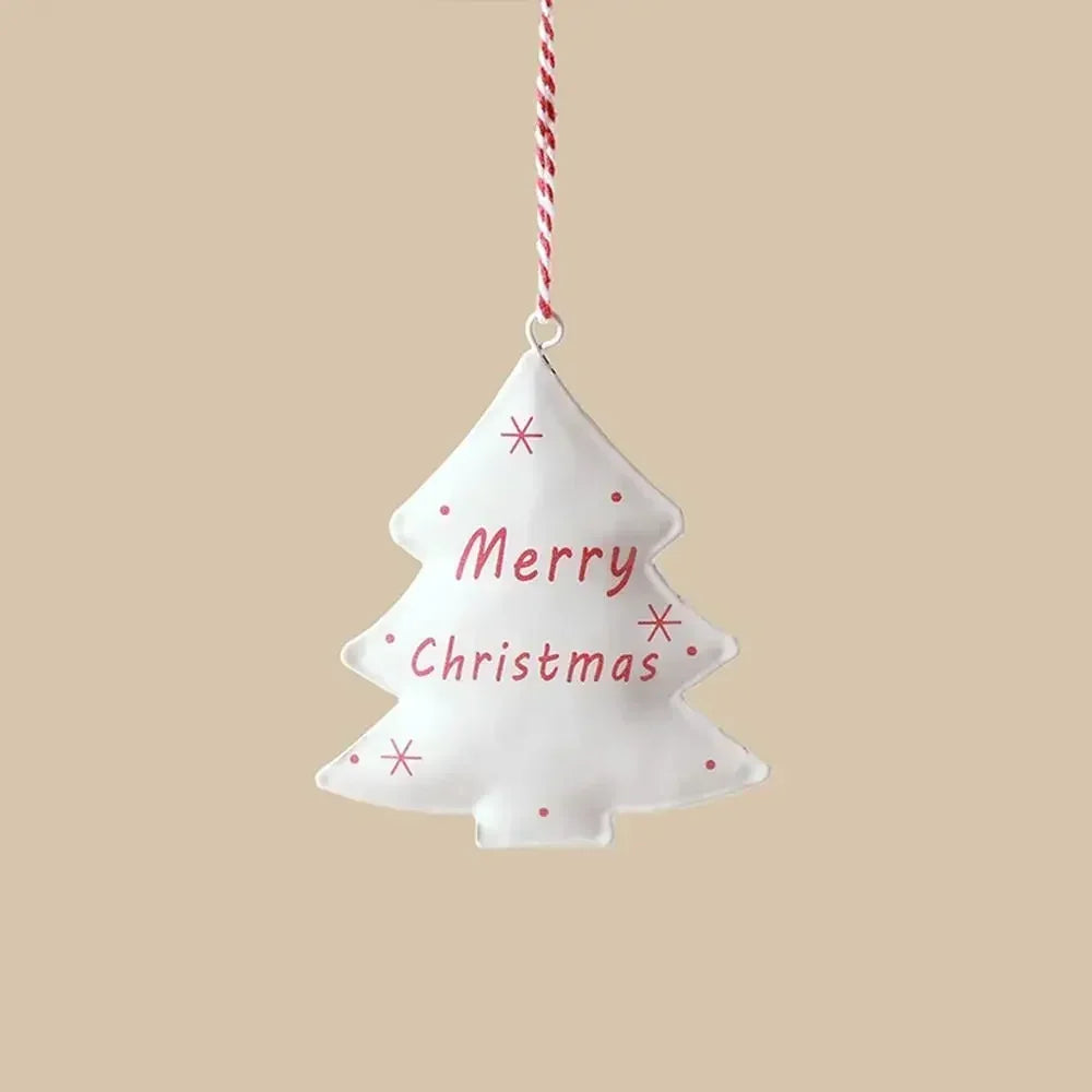 Christmas Hanging Decoration Nordic Angel Cartoon Soldiers Ornaments Double Sided Iron Art Tree Dro 7