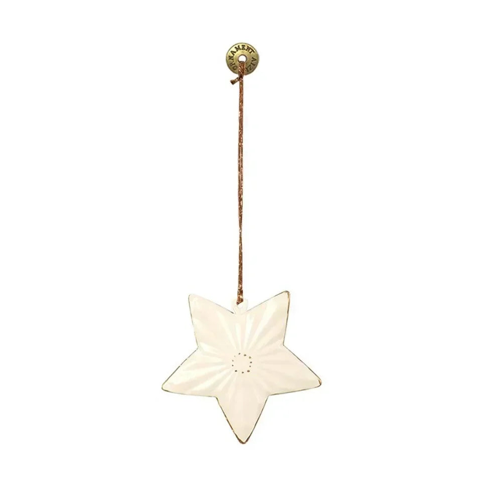 Christmas Hanging Decoration Nordic Angel Cartoon Soldiers Ornaments Double Sided Iron Art Tree Dro 8