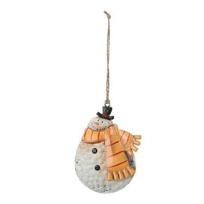 Christmas Hanging Decoration Nordic Angel Cartoon Soldiers Ornaments Double Sided Iron Art Tree Dro 17