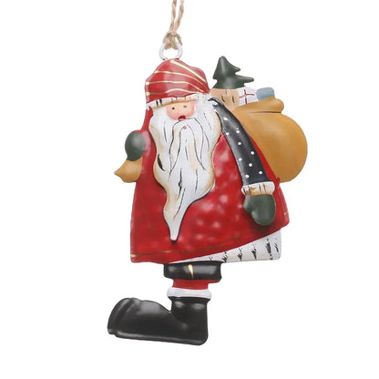 Christmas Hanging Decoration Nordic Angel Cartoon Soldiers Ornaments Double Sided Iron Art Tree Dro 18