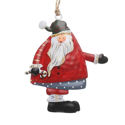 Christmas Hanging Decoration Nordic Angel Cartoon Soldiers Ornaments Double Sided Iron Art Tree Dro 20