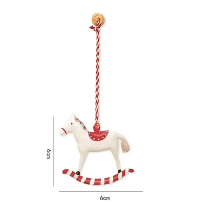 Christmas Hanging Decoration Nordic Angel Cartoon Soldiers Ornaments Double Sided Iron Art Tree Dro 23