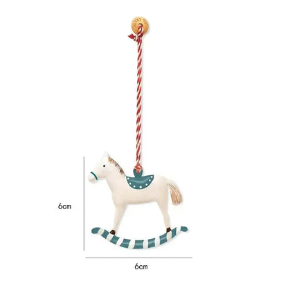 Christmas Hanging Decoration Nordic Angel Cartoon Soldiers Ornaments Double Sided Iron Art Tree Dro 38